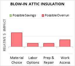 Blow-In Attic Insulation Cost Infographic - critical areas of budget risk and savings