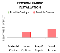 Infographic: Erosion Fabric Installation key factors for cost control in 2025 Erosion Fabric Installation Cost Infographic - critical areas of budget risk and savings