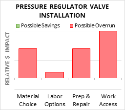 Pressure Regulator Valve Installation Cost Infographic - critical areas of budget risk and savings