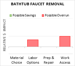 Bathtub Faucet Removal Cost Infographic - critical areas of budget risk and savings