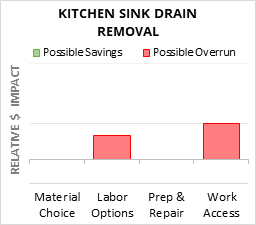 Kitchen Sink Drain Removal Cost Infographic - critical areas of budget risk and savings