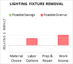 Lighting Fixture Removal Cost Infographic - critical areas of budget risk and savings